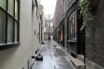 View of the full length of Goodwin's Court just past the old stairs.