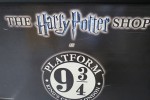 The sign at the Harry Potter shop in Kings Cross station.