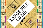Large-1.0 MB file to give you the ability to read the lettering on the gameboard. The "large file warning" remains in the center.
